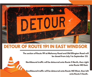 route 191 detour