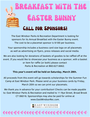 bfast with easter bunny sponsors