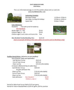 ew park rates 2026